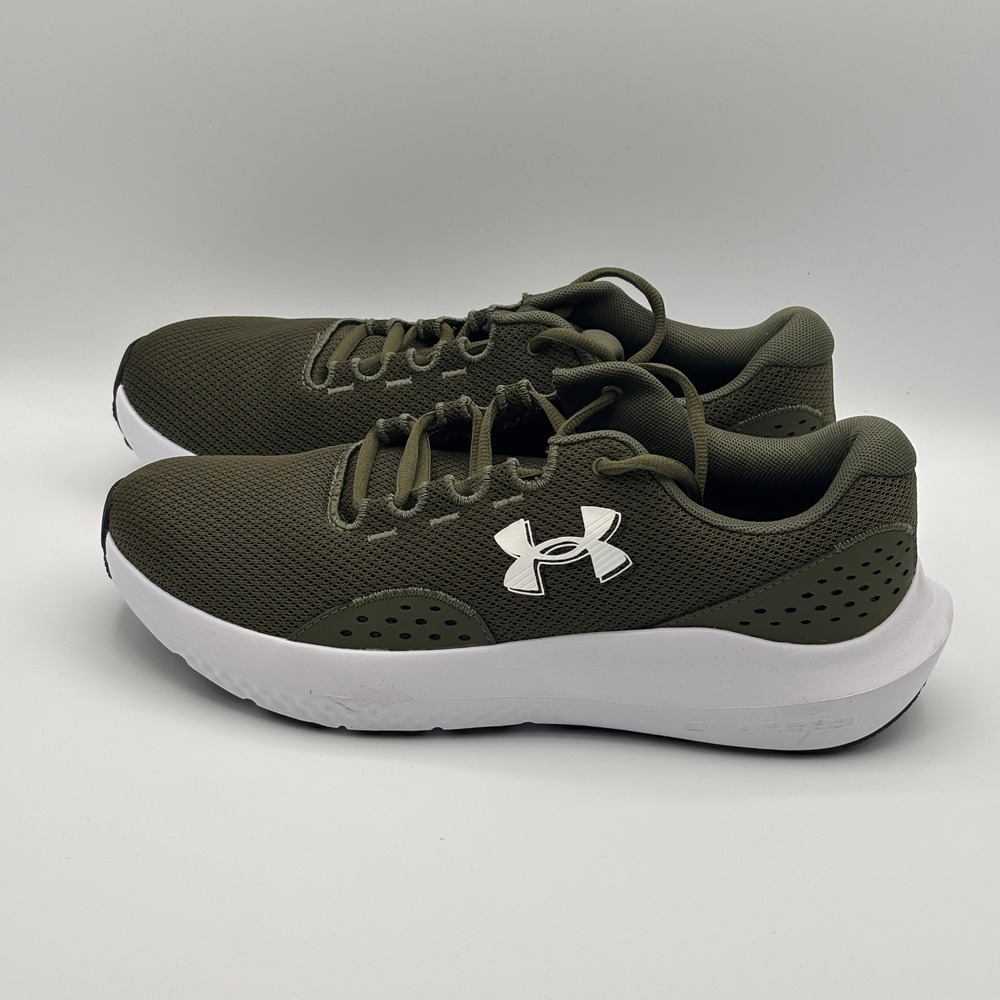 Under Armour Charged Surge 4 Shoes Mens Size 10 Green White Running 3027000-301 - Picture 4 of 8
